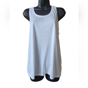 Athletic Works White Tank Top - L